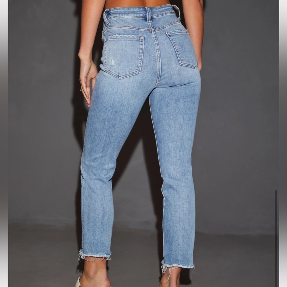 Vervet Shirley High rise super slim straight jeans